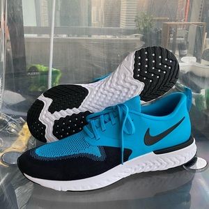 •NWOT• Nike Odyssey React 2 Flyknit Blue Lagoon